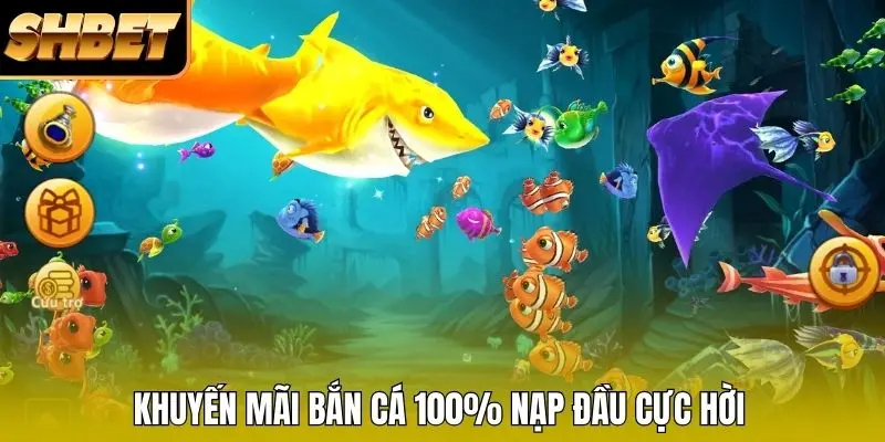 Khuyến mãi bắn cá 100% nạp đầu cực hời Khuyến mãi bắn cá 100% nạp đầu cực hời