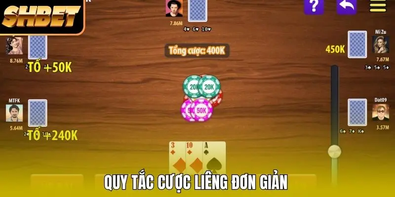 Quy tắc cược Liêng đơn giản Quy tắc cược Liêng đơn giản